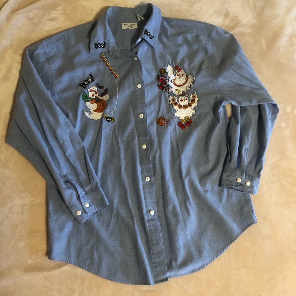 Vintage Whitefish Bay Halloween Blouse